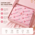 Custom Logo Gold Foil Silk Tissue Paper Gift Wrap Promo - Image 4