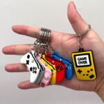 Custom Rubber Gamepad Keychain Promotional Gift - Image 3