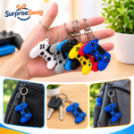 Custom Rubber Gamepad Keychain Promotional Gift - Image 5