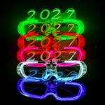 Custom Logo 2027 New Year LED Light-Up Glasses - Image 2