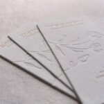Custom Logo Gold Foil Cotton Paper Greeting Card - Image 3