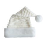 Custom Logo Plush Santa Hat Christmas Pompom Promo Gift - Image 3
