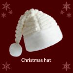 Custom Logo Plush Santa Hat Christmas Pompom Promo Gift - Image 4