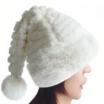 Custom Logo Plush Santa Hat Christmas Pompom Promo Gift - Image 5