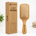 Custom Logo Bamboo Paddle Hair Brush Promo Gift