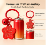 Custom Logo 3D Soda Can Keychain Bell Charm Promo Gift - Image 3