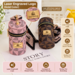 Custom Logo PU Leather Lipstick Case Keychain Promo - Image 2
