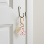 Custom Logo Metal Flower Charm Carabiner Keychain Promo - Image 2