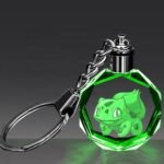 Custom Logo LED Crystal Keychain 3D Engraved Promo - Image 2