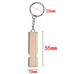 Custom Logo Metal Safety Whistle Keychain Promo Gift - Image 2
