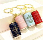 Custom Logo 3D Mini Beer Can Promotional Keychain - Image 3