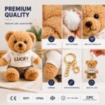 Custom Logo Plush Teddy Bear Keychain Outfit Promo - Image 3