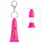 Custom Logo Squeeze Tube Lip Moisturizer Keychain Promo - Image 3