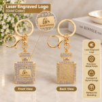 Custom Logo Crystal Perfume Bottle Keychain Charm Promo - Image 4