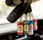 Custom Logo 3D Mini Beer Can Promotional Keychain - Image 4