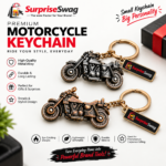 Custom Logo 3D Retro Motorcycle Metal Keychain Promo Gift - Image 4