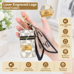 Custom Logo PU Leather Lipstick Case Keychain Promo - Image 5