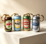 Custom Logo 3D Mini Beer Can Promotional Keychain - Image 5