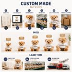 Custom Logo Plush Teddy Bear Keychain Outfit Promo - Image 5