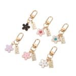 Custom Logo Metal Flower Charm Carabiner Keychain Promo - Image 5