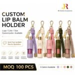 Custom Logo Leather Lip Gloss Holder Keychain Promo - Image 6