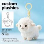 Custom Logo Fluffy Plush Keychain Bag Charm Promo - Image 6