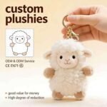 Custom Logo Fluffy Plush Keychain Bag Charm Promo - Image 7