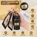 Custom Logo PU Leather Lipstick Case Keychain Promo - Image 8