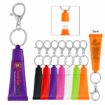 Custom Logo Squeeze Tube Lip Moisturizer Keychain Promo - Image 9