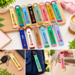 Custom Logo 32mm Canvas Webbing Keychain Promo Gift - Image 6