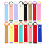 Custom Logo 32mm Canvas Webbing Keychain Promo Gift - Image 3