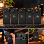 Custom Logo Metal Torch Lighter Promotional Refillable Gift - Image 3
