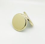 Custom Logo Round Metal Compact Mirror Gold Promo Gift - Image 4