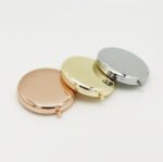 Custom Logo Round Metal Compact Mirror Gold Promo Gift - Image 5