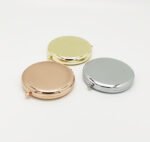 Custom Logo Round Metal Compact Mirror Gold Promo Gift - Image 6
