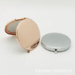 Custom Logo Round Metal Compact Mirror Gold Promo Gift - Image 7