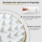 Custom Logo Bamboo Silicone Scalp Massage Shampoo Brush - Image 4