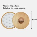 Custom Logo Bamboo Silicone Scalp Massage Shampoo Brush - Image 2