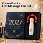 Custom Logo 2027 New Year LED Message Fan Gift - Image 2