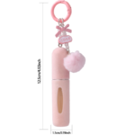 Custom Logo Luxury 5ml Plush Perfume Bottle Keychain Gift - Image 5