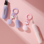 Custom Logo Luxury 5ml Plush Perfume Bottle Keychain Gift - Image 3