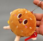 Custom Logo Food Plush Keychain Promotional Gift - Image 4