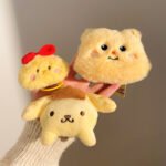 Custom Logo Mini Cartoon Plush Keychain Promo Gift - Image 3