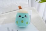 Custom Logo Boba Tea Plush Keychain Promotional Gift - Image 2