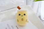 Custom Logo Boba Tea Plush Keychain Promotional Gift - Image 3