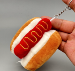 Custom Logo Food Plush Keychain Promotional Gift - Image 2