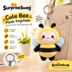 Custom Logo Butterfly Plush Keychain Promotional Gift - Image 2
