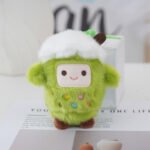 Custom Logo Bubble Tea Plush Keychain Promo Gift - Image 5