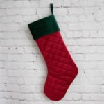 Custom Logo Quilted Velvet Christmas Stocking Promo Gift - Image 2