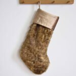 Custom Logo Faux Fur Velvet Cuff Christmas Stocking Promo - Image 2